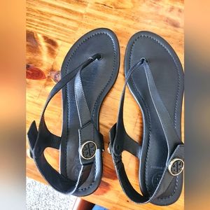 Tory Burch Slingback Black Flip Flops